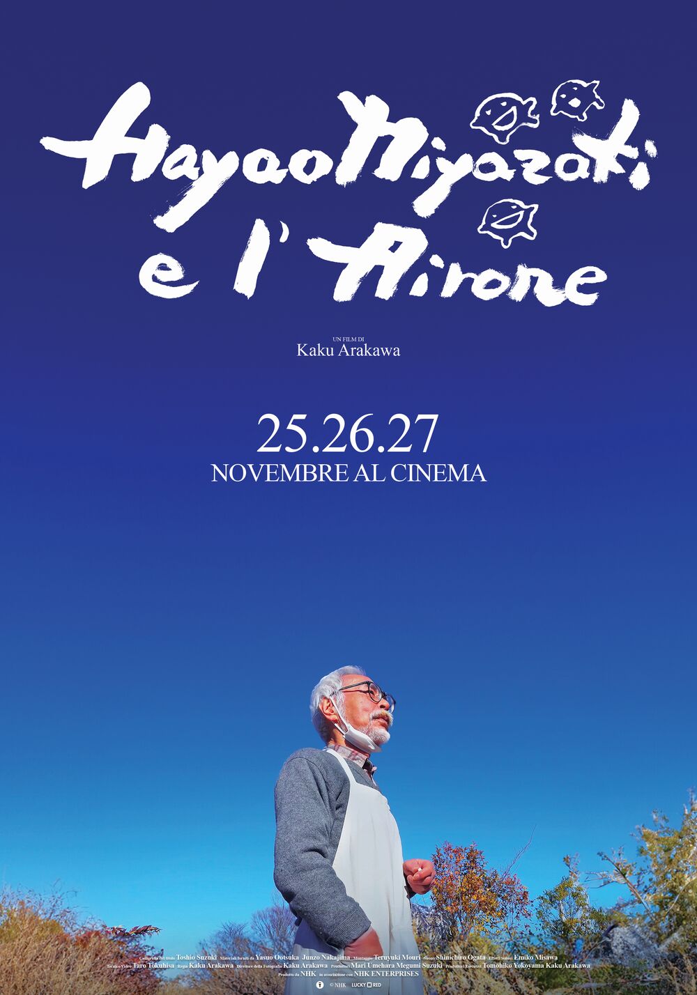 Poster Hayao Miyazaki e l'airone